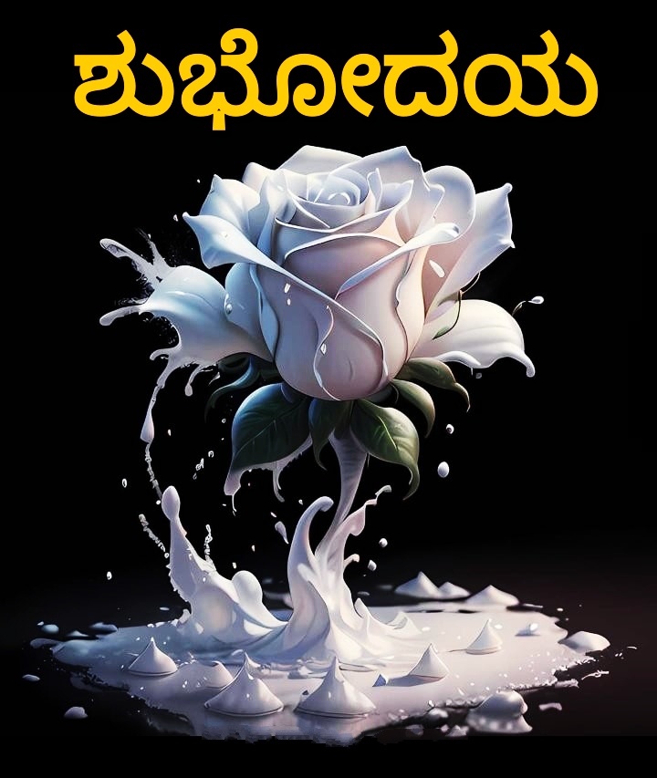Rose Good Morning Images In Kannada