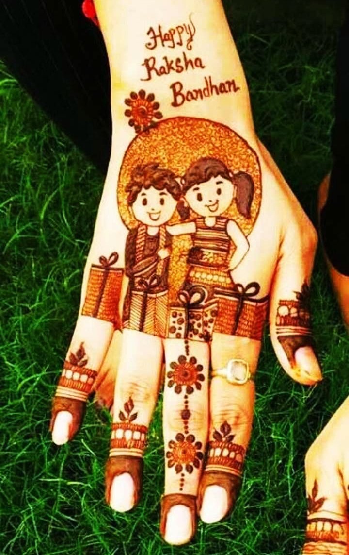 Happy Raksha Bandhan Mehndi Design Photos