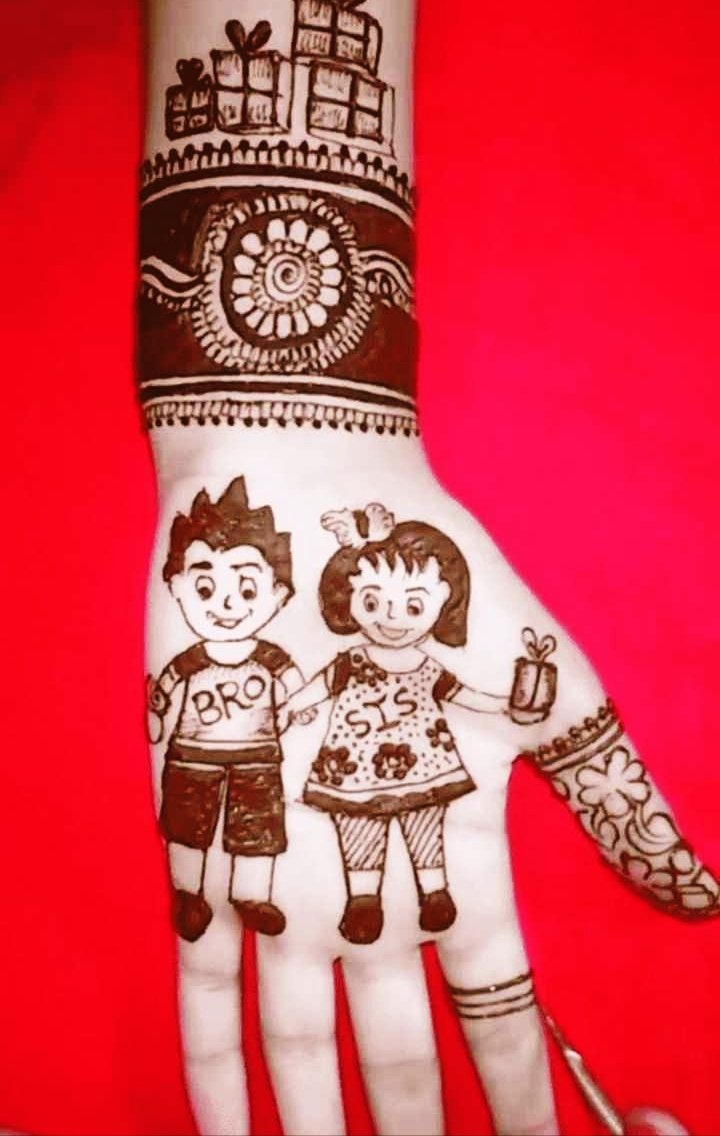 New Raksha Bandhan Mehndi Design Images