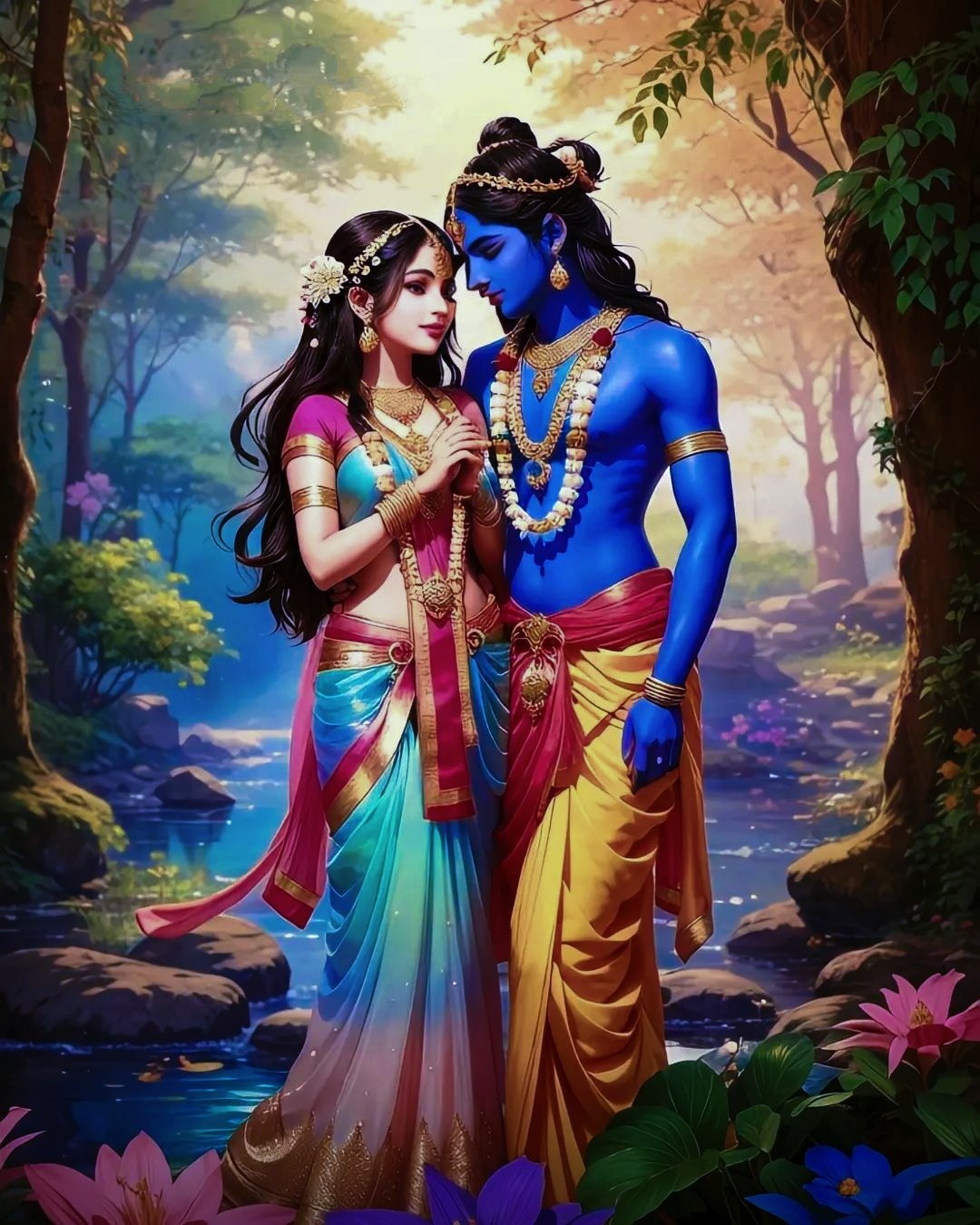 Animation Radha Krishna Images