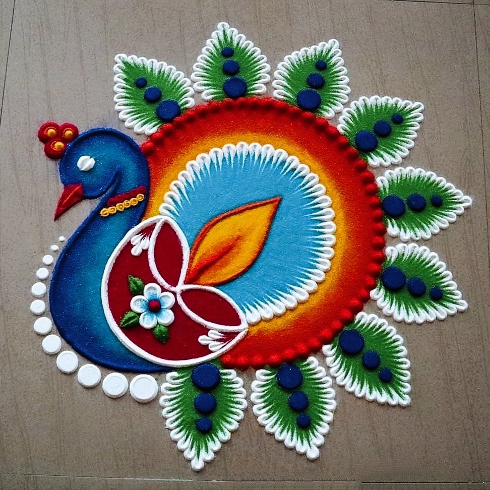 Navratri Rangoli Pics