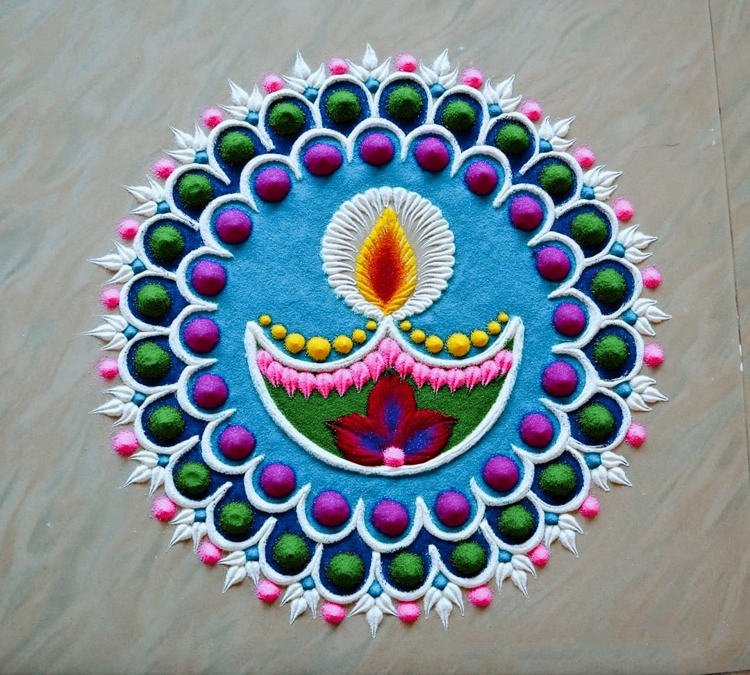 Easy Diwali Rangoli Designs