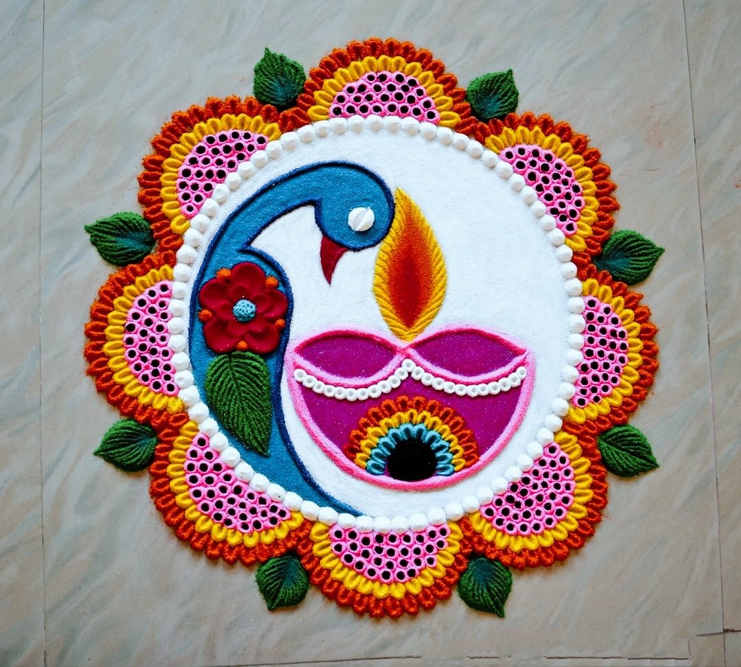 Latest Diwali Rangoli Design Pictures