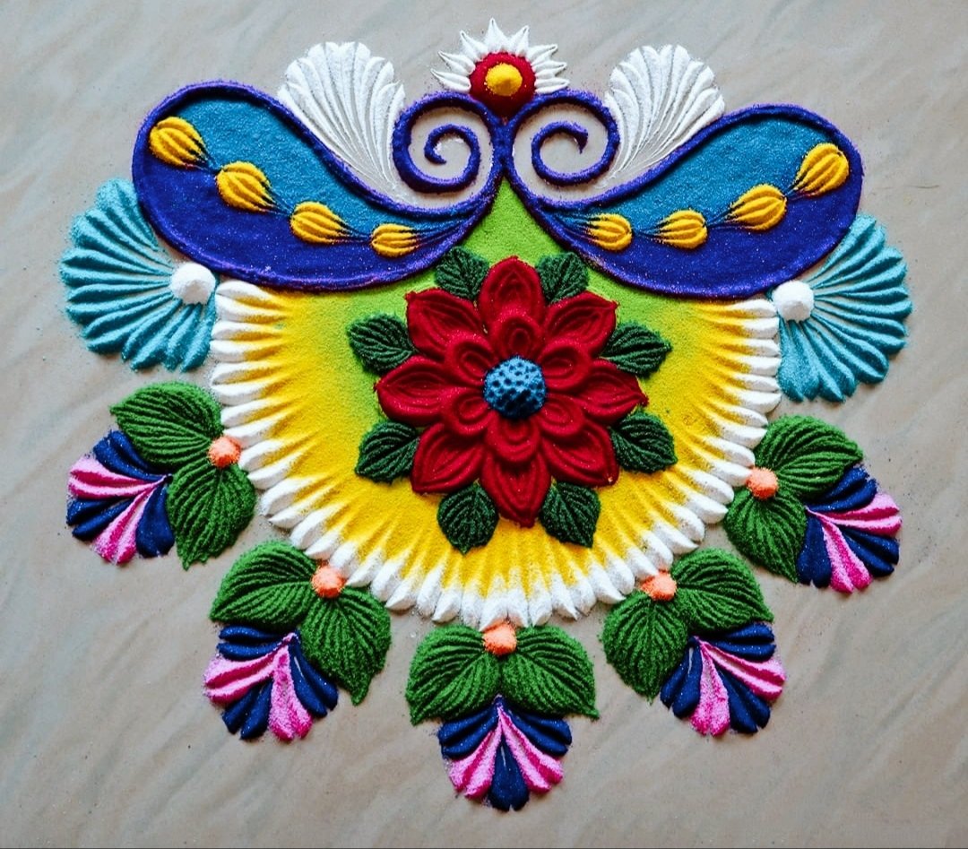 Simple Diwali Rangoli Designs