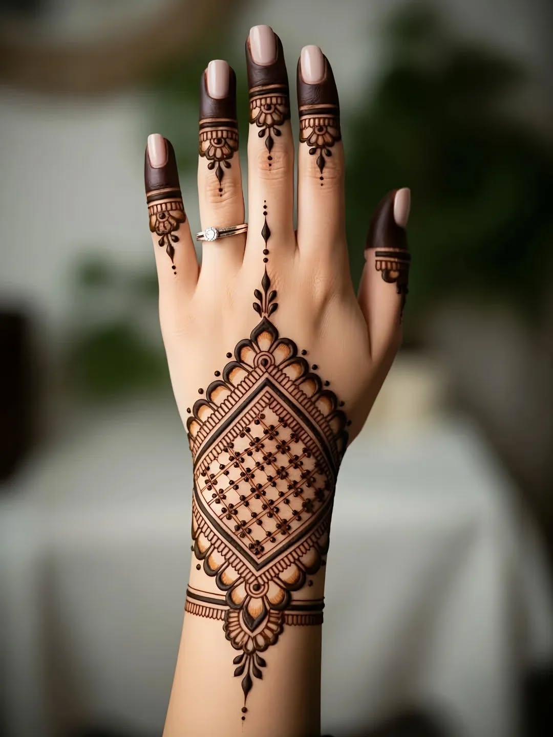 Beautiful Karwa Chauth Mehndi Design