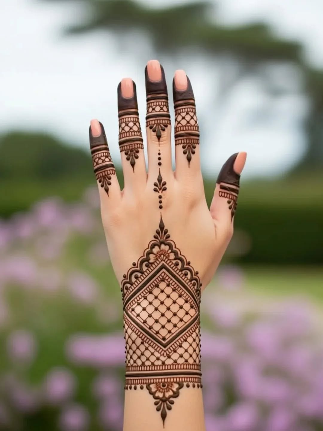 Beautiful Karwa Chauth Mehndi Design