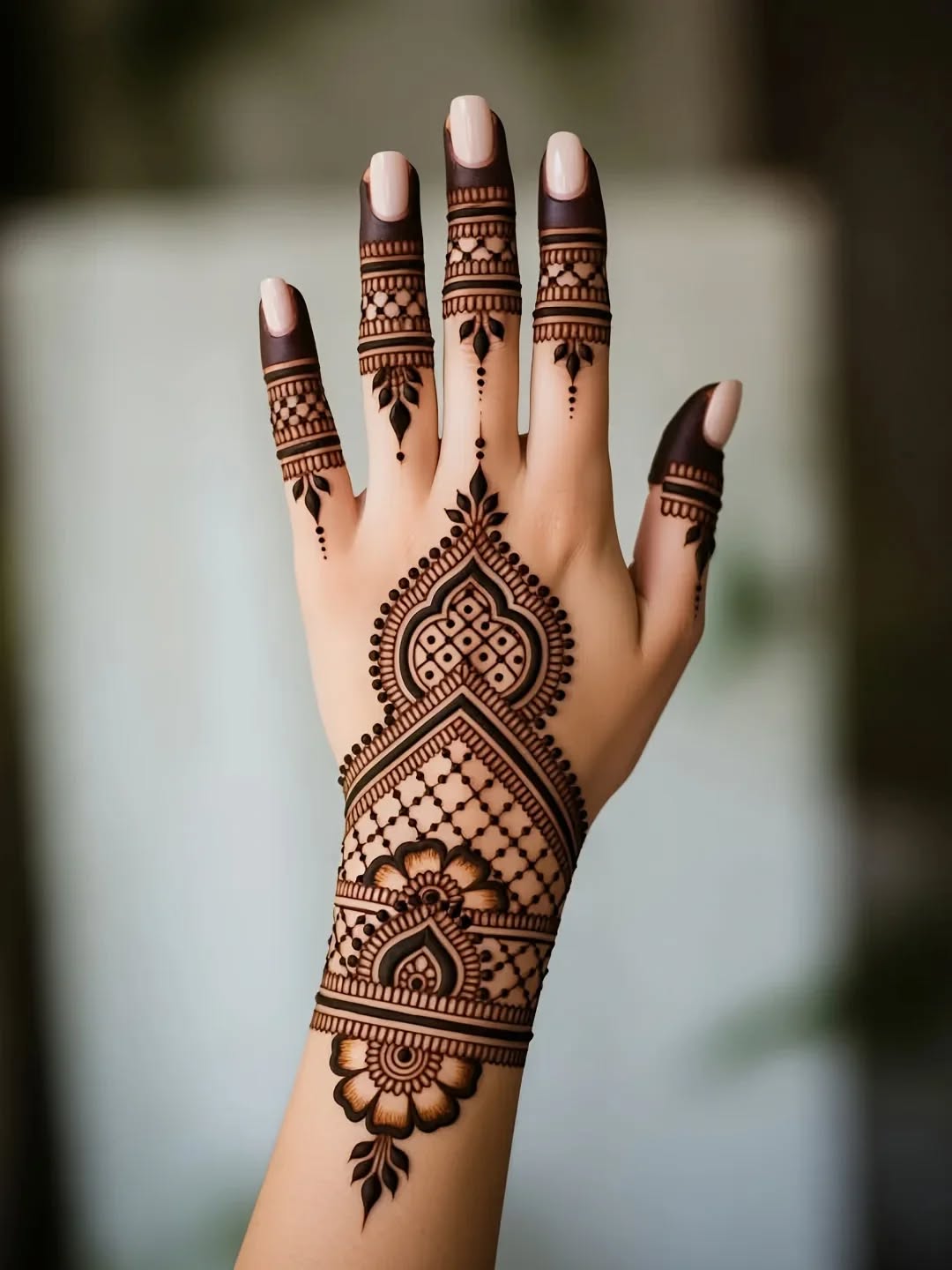 Beautiful Karwa Chauth Mehndi Design