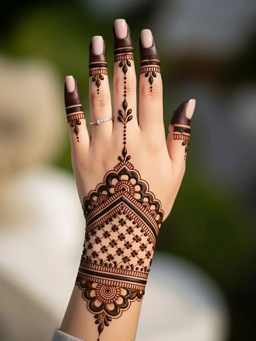 Beautiful Karwa Chauth Mehndi Design