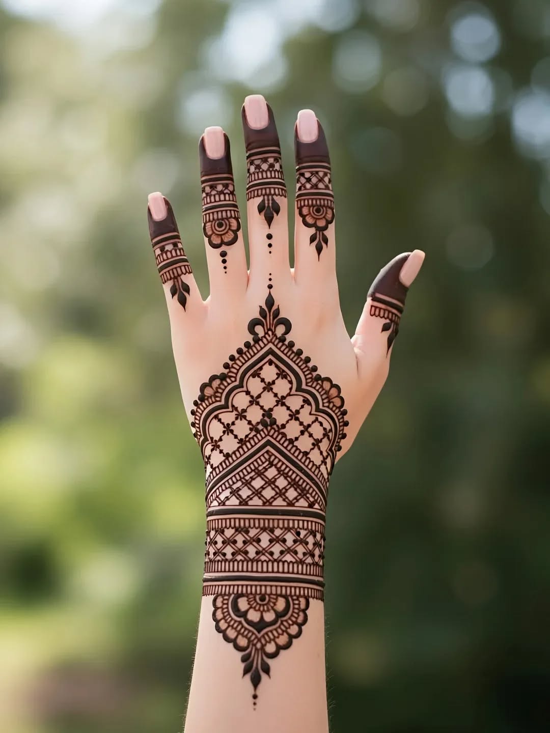 Beautiful Karwa Chauth Mehndi Design