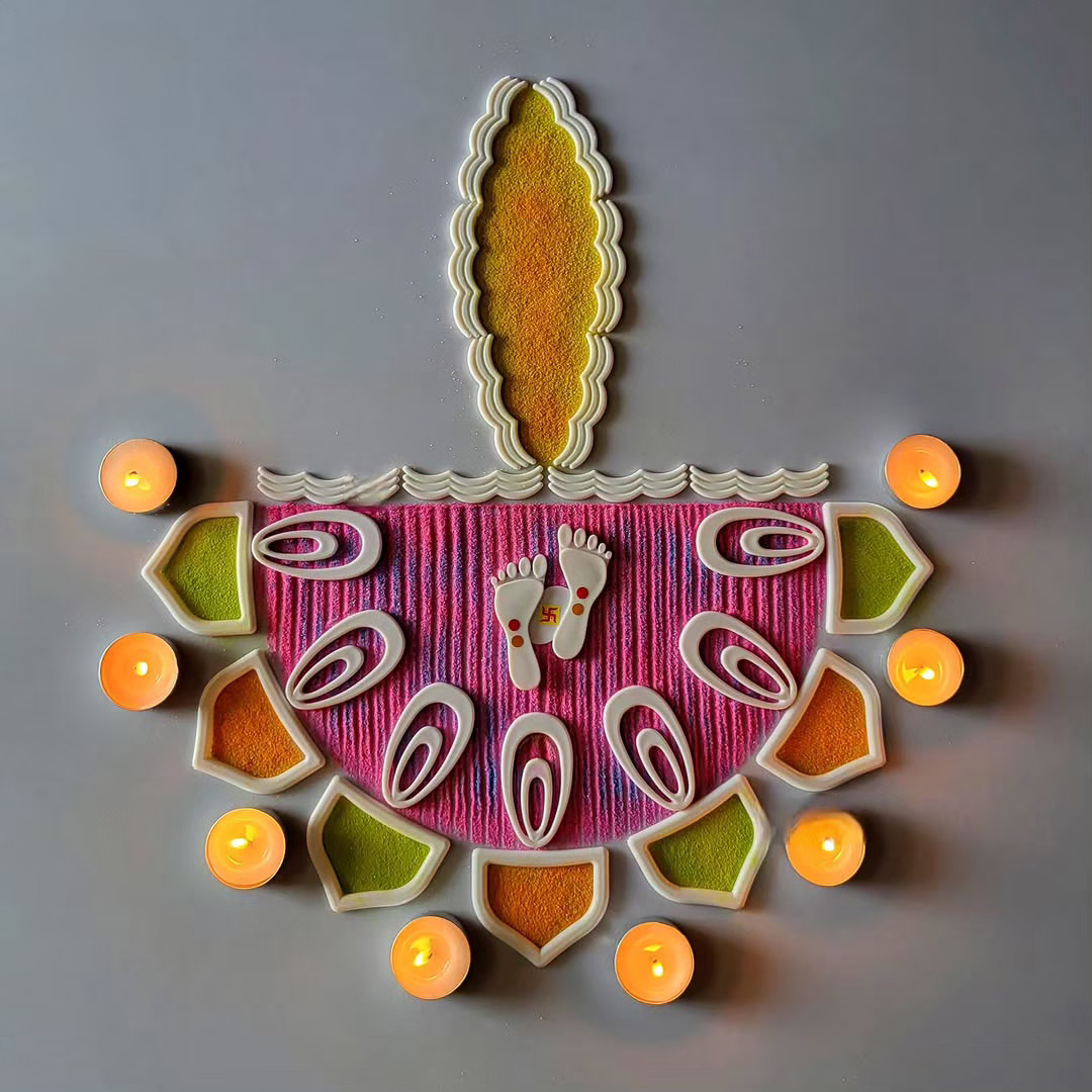 10+ Diwali Rangoli 2025 – Creative & Easy Designs to Brighten Your Home 5 Diwali Rangoli