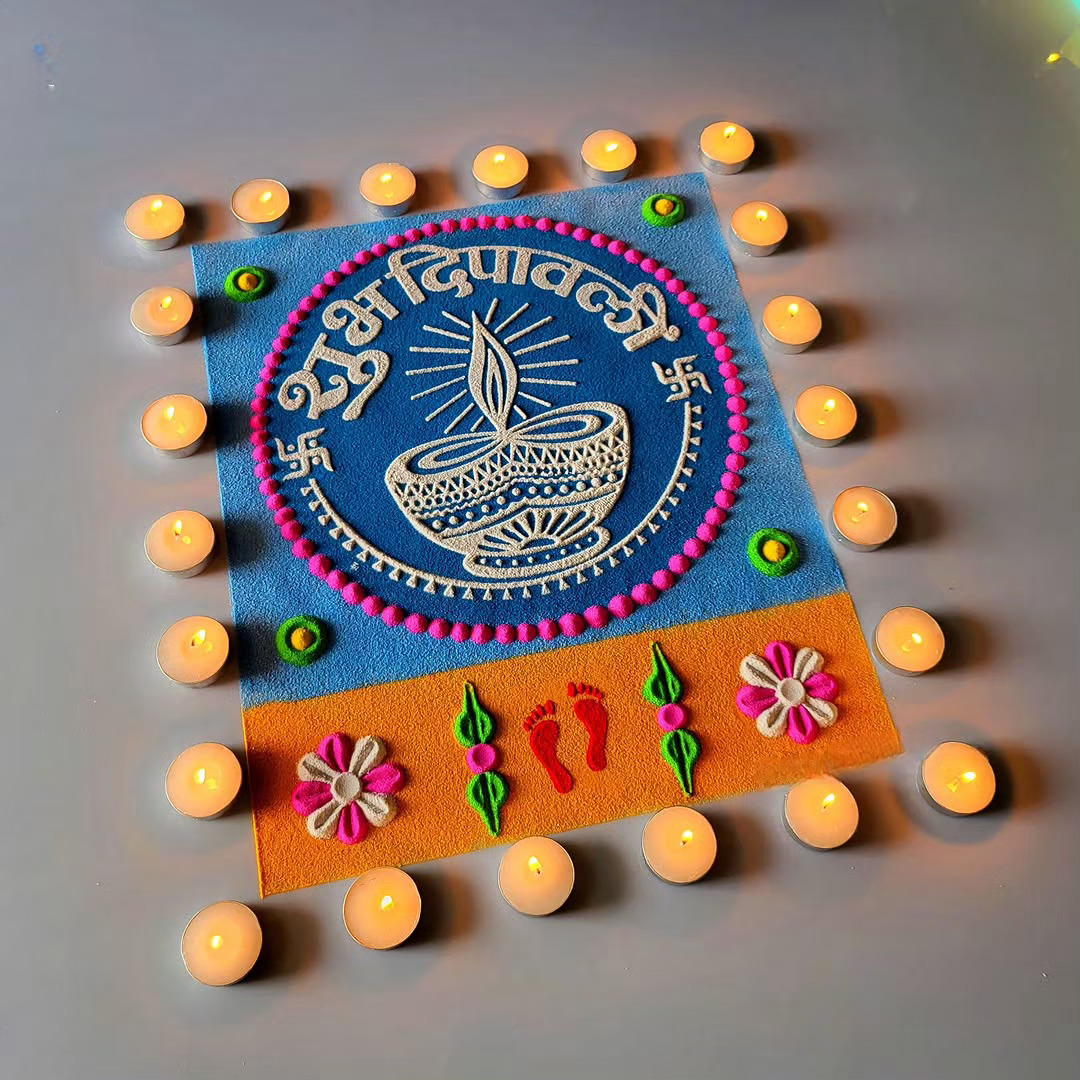 10+ Diwali Rangoli 2025 – Creative & Easy Designs to Brighten Your Home 6 Diwali Rangoli