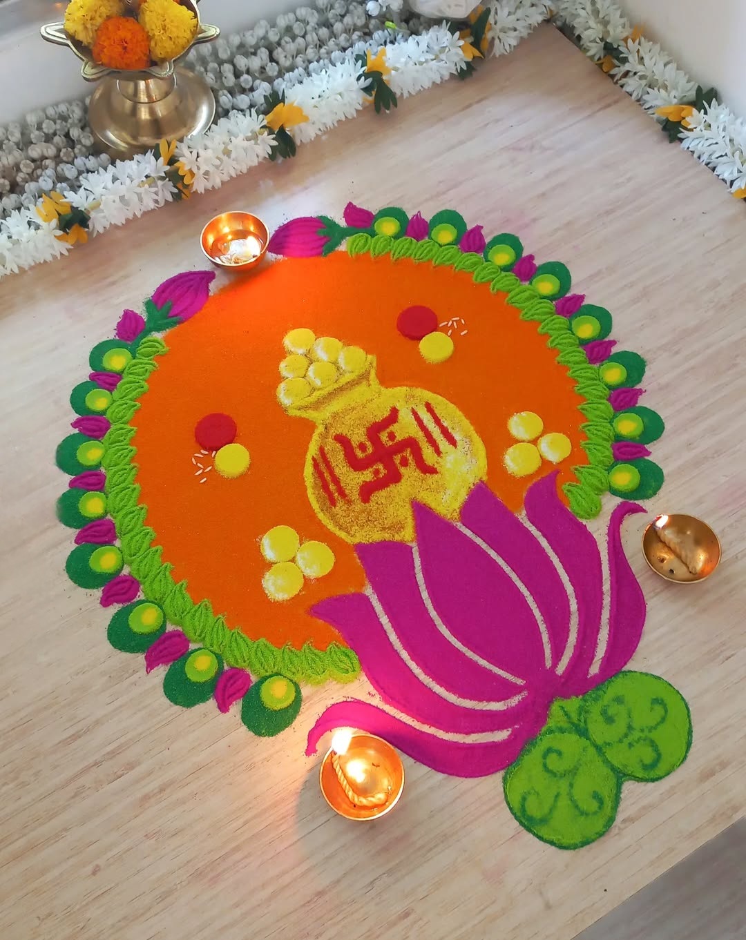 Best 100+ Diwali Rangoli Design 10 Diwali Rangoli Design