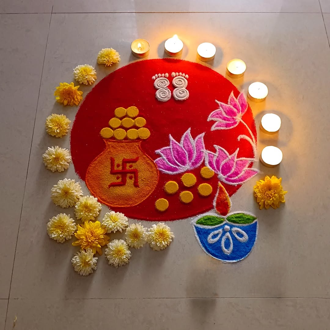 Best 100+ Diwali Rangoli Design 5 Diwali Rangoli Design