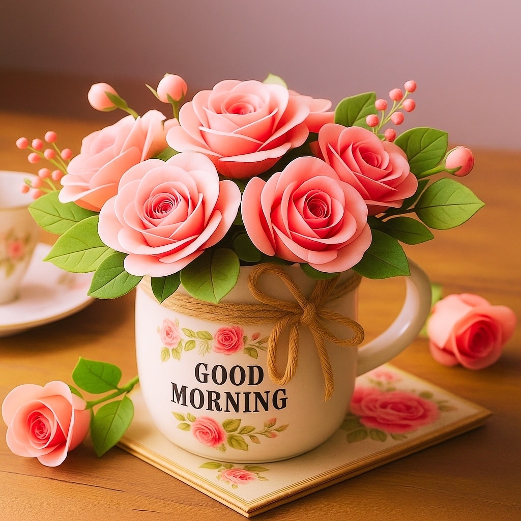 100+ Best Good Morning Flower Images (Minimal & Aesthetic) 11 Good Morning Flower Images