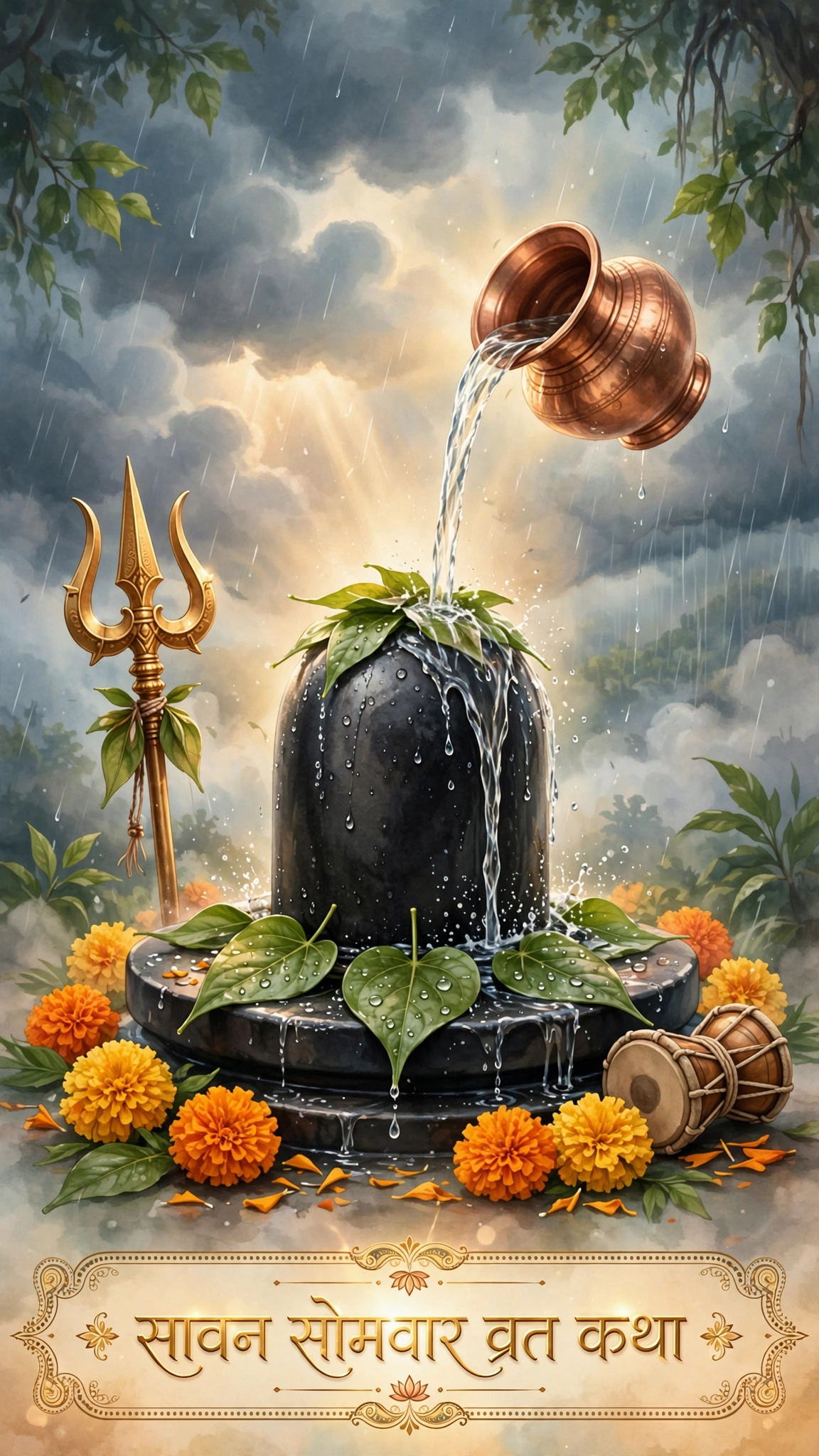 Sawan Somvar Vrat Katha: सावन सोमवार व्रत कथा और पूजा विधि 1 Sawan Somvar Vrat Katha