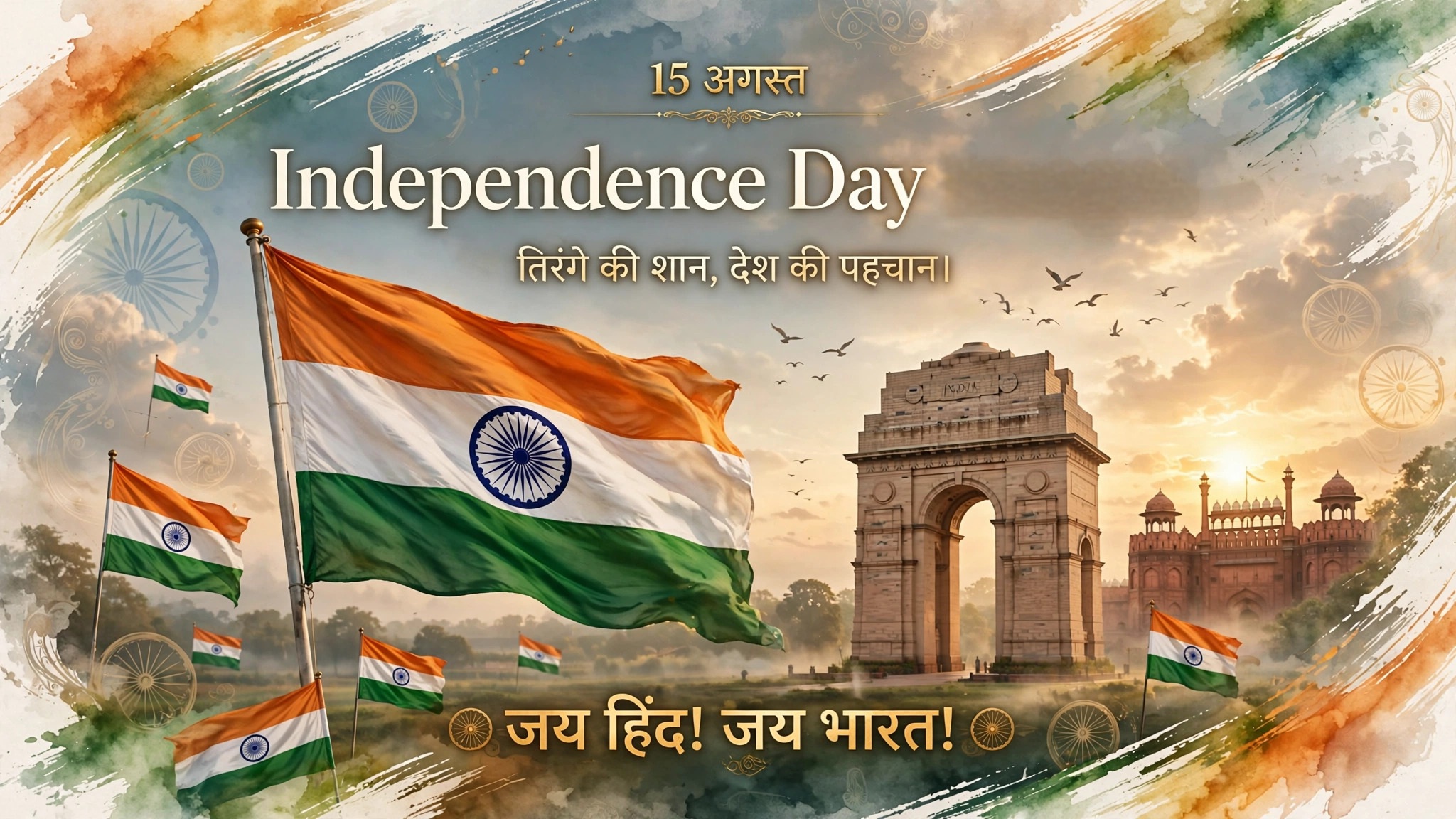 Independence Day Images – 15 August Wishes, Shayari, Quotes & Status 6 15 August Images for WhatsApp