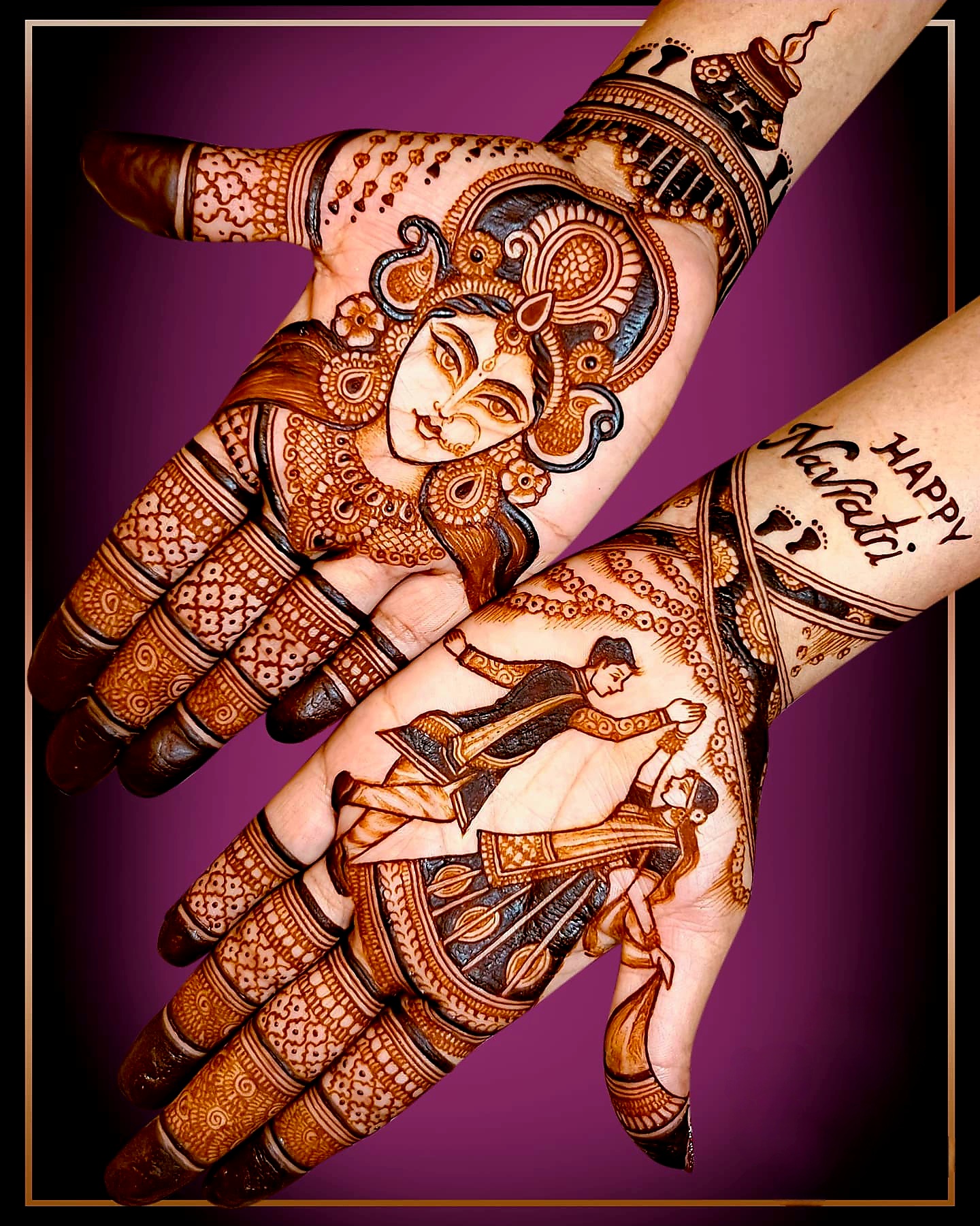 Navratri Mehndi Design