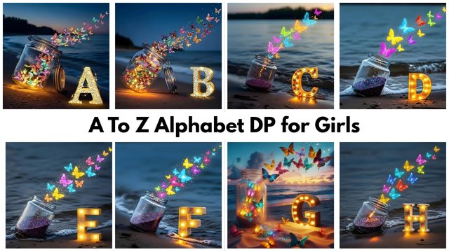 A to Z Alphabet DP for Girls