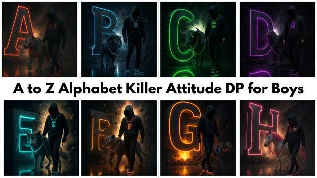 A to Z Alphabet Killer Attitude DP for Boys